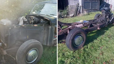 Jo Burge The car before restoration