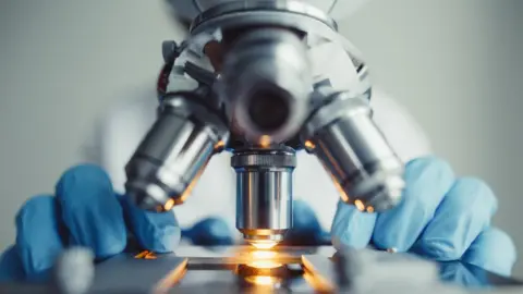 Getty Images slide under microscope