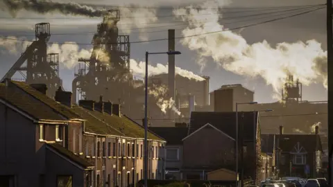 Getty Images Houses on a street in Port Talbot