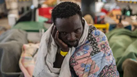 Getty Images African migrant