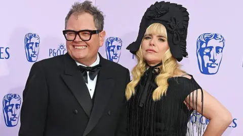 Alan Carr and Paloma Faith attend the 2026 BAFTA Television Awards With P&O Cruises at The Royal Festival Hall on May 10, 2026
