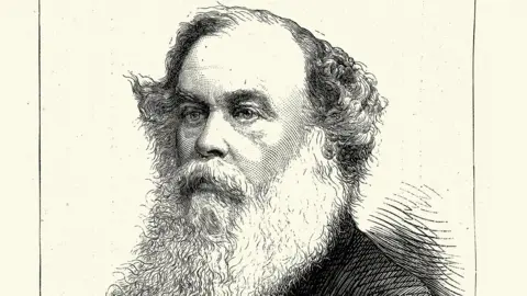 Getty Images A drawing of a Victorian gentleman with a long beard.