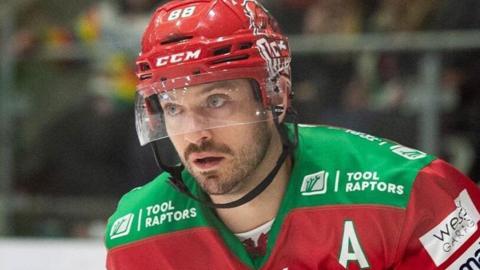 Joey Martin in action for Cardiff Devils