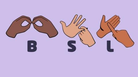 Newsround BSL logo with hands