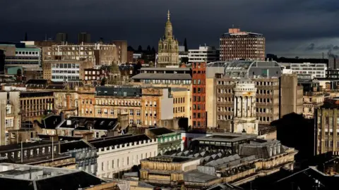 Getty Images A view of Glasgow's city centre sky line 