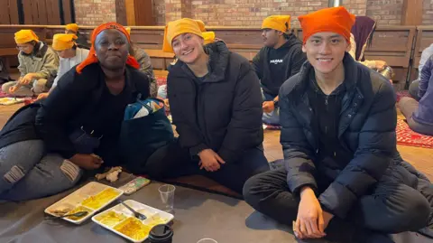 The Sikh Society Hannah, Holly and Victor