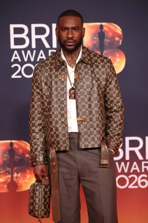 Getty Images Skepta on the red carpet