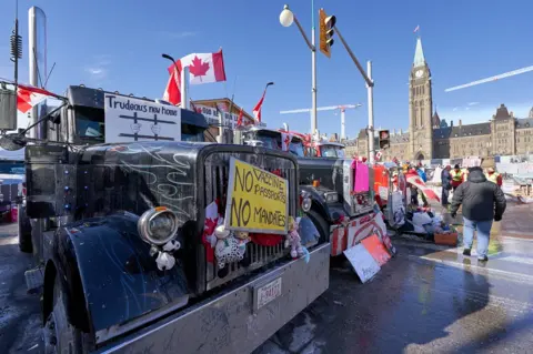 European press agency Protest in Ottawa