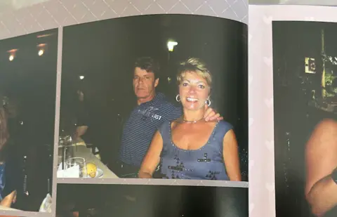 Family handout picture of julie with Guy on holiday 