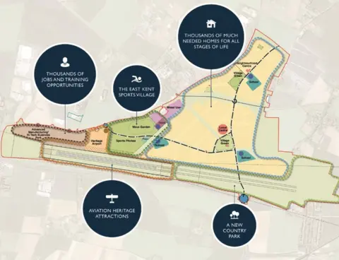Stone Hill Park project New masterplan for Manston airport