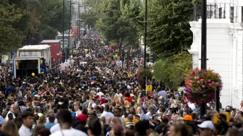 Isabel Infantes The crowd in Ladbrook Grove during the Children's Day Parade