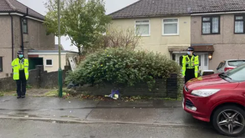 Police officer at the scene