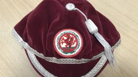 Family photo Matthew's Wales football cap