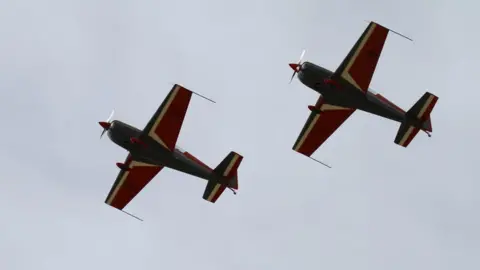 Getty Images Three Extra EA-300Ls planes