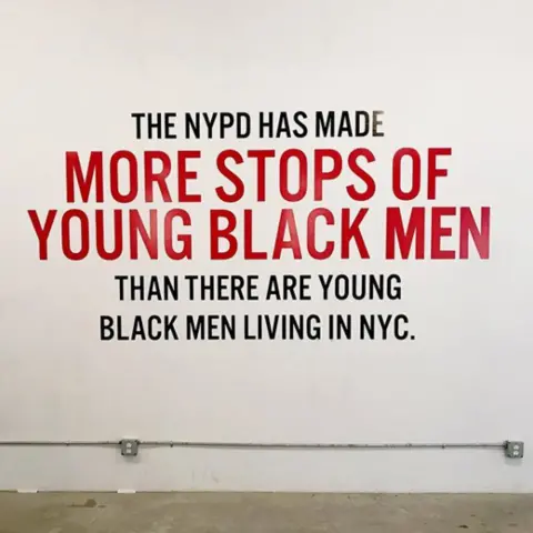 BBC Screenshot from ACLU instagram page: NYPD has made more stops of young black men than there are young black men living in NYC.