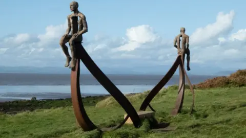 Alan Greenwell/Art UK SHIP by Anna Gillespie. Halfmoon Bay, Heysham, Lancashire