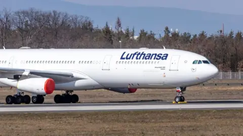 DeFodi Images / Getty Images Lufthansa aircraft parked at Frankfurt Airport