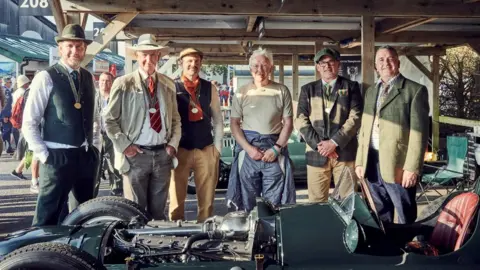 British Racing Motors The Owen family and engineers from Hall & Hall at Goodward Revival 2021