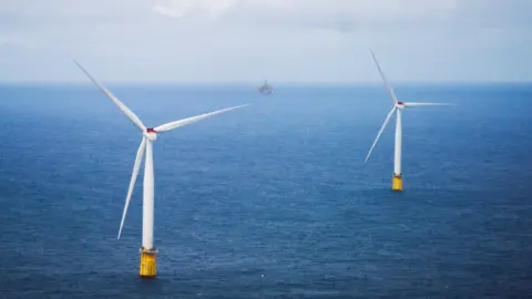 Reuters A floating offshore windfarm in Norway.