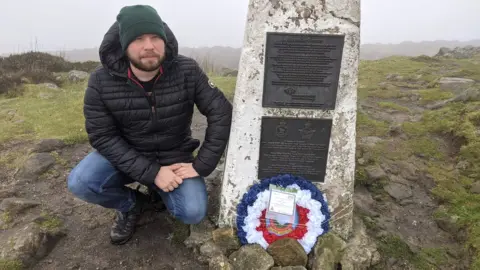 Sam White Sam White at Beamsley Beacon memorial