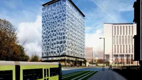 Knowledge Quarter Tram plan CGI