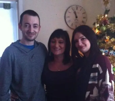 Family photo Janet with her eldest son and daughter