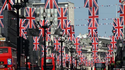 AFP/Getty Images Union Jack flags