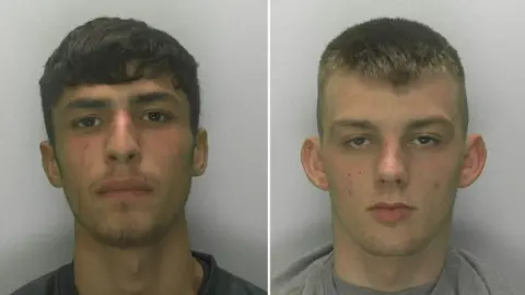 Gloucestershire Constabulary Ellis Benecke, 19, and Keon Sanderson, 18,