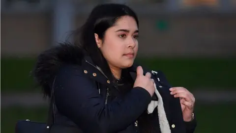 AFP/Getty Images Sneha Chowdhury leaving Woolwich Crown Court