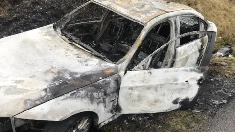 family handout The BMW was later found burnt out