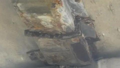 National Highways A picture showing a corroded bridge