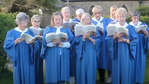 St. Anne’s Copp choristers singing