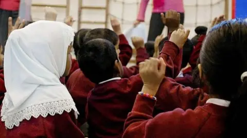 Getty Images A schoolgirl wearing a hijab