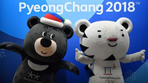 Getty Images Mascots of the Pyeongchang Olympics