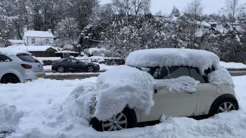 BBC Thick snow on cars