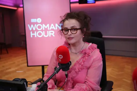 Helena Bonham Carter in the Woman's Hour Studio