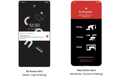 Infographics show how Google's alert appears on Android smartphones