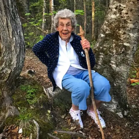 GrandmaJoy'sRoadTrip/Facebook Grandma Joy taking a rest