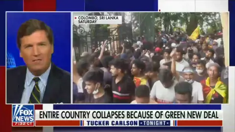 Fox News Screenshot from Tucker Carlson's show on Fox News