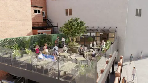 J D Wetherspoon PLC CGI of planned works