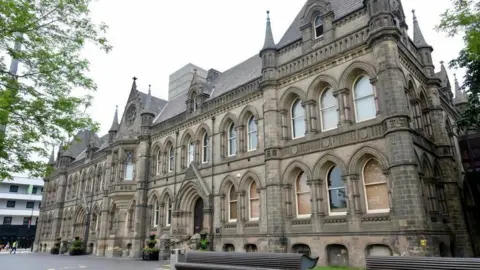 Middlesbrough Town Hall, a grand stone building.