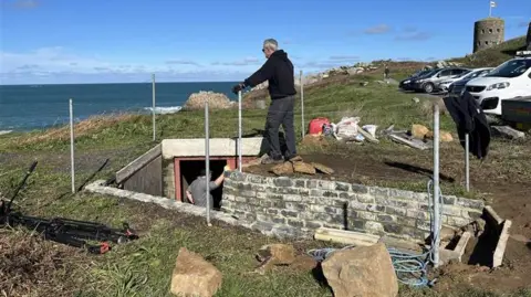BBC Entrance to the bunker at L'Encrasse