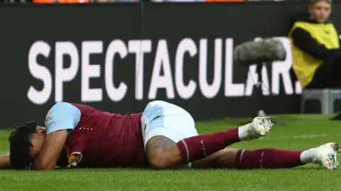 Aston Villa's Tyrone Mings missed the whole of the season after injuring his ACL on the opening day of the season against Newcastle.