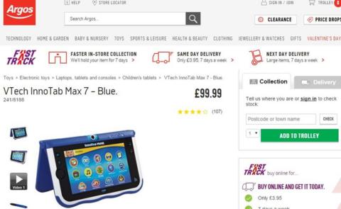 argos vtech watch