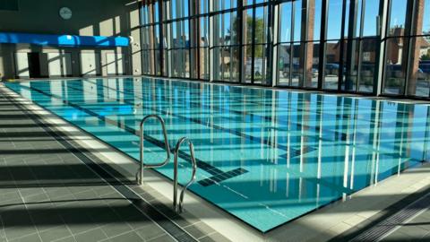 An image of an empty indoor pool