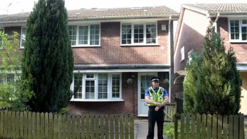 PA Officers are carrying out searches at a property in the Cardiff area