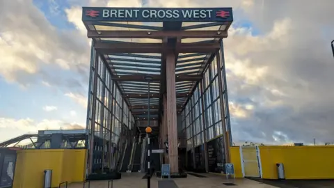 PA Media Brent Cross station entrance