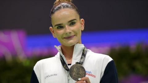 Alice Kinsella of Great Britain wins the bronze medal