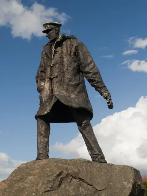 Getty Images Sir David Stirling, founder of the SAS, memorial statue, near Stirling, Scotland. (Photo by: Wayne Hutchinson/Farm Images/Universal Images Group via Getty Images)