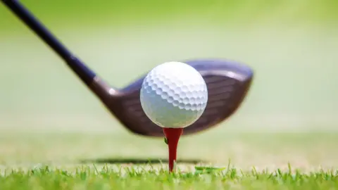 Getty Images A golf ball on a tee